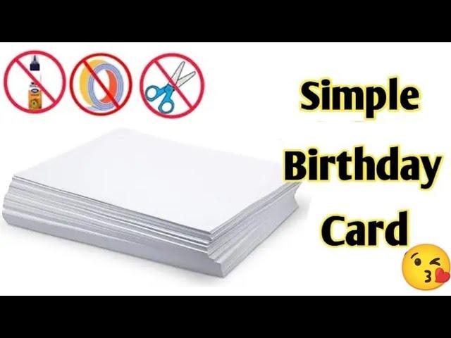 Cute  Easy Birthday greeting card making/Birthday card/ Handmade birthday greeting card idea 2024