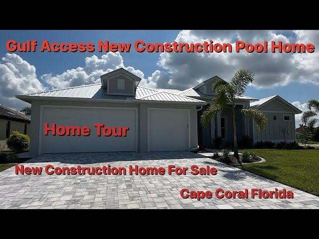 Cape Coral Fl Gulf Access Pool Home Tour. New Construction Homes For Sale In Cape Coral Florida.