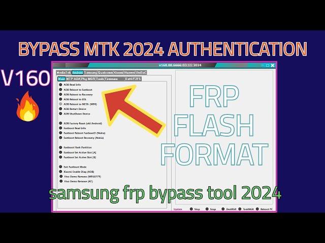 MTK Auth Bypass Tool v160.00.6666 | SAMSUNG FRP BYPASS 2024 | MI Unlock tool