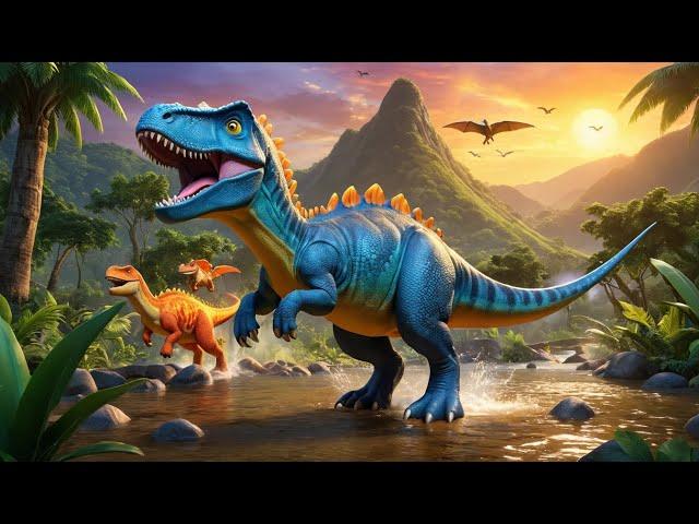 Row Row Your Dinosaur | Fun Song for Kids | Sing-Along and Play