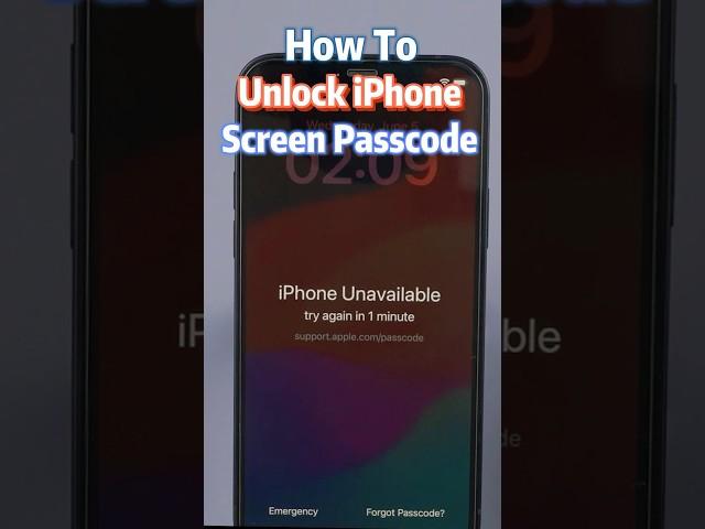 Unlock iPhone With One Click If You Forget Passcode