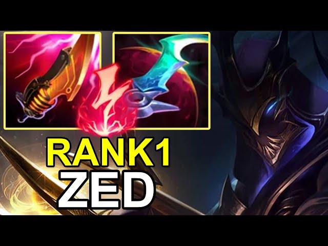 LOL CN BEST ZED - Fanren Zed vs Tristana Master - Challenger Zed Gameplay S14.20