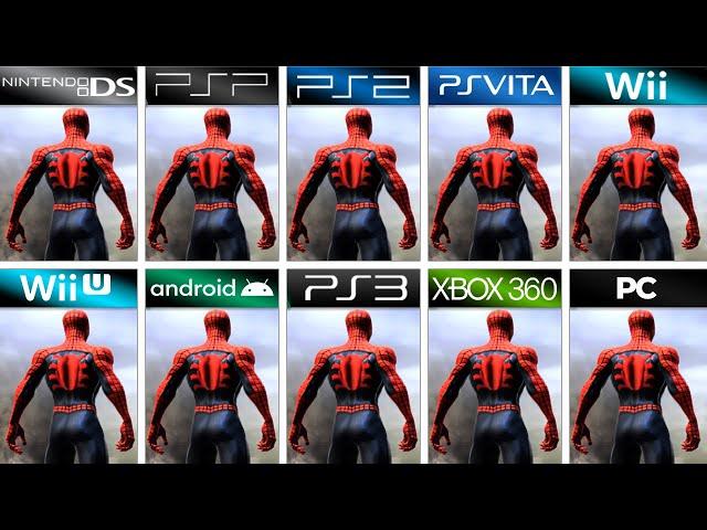 Spider Man Web of Shadows in All Platforms (Side by Side) 4K