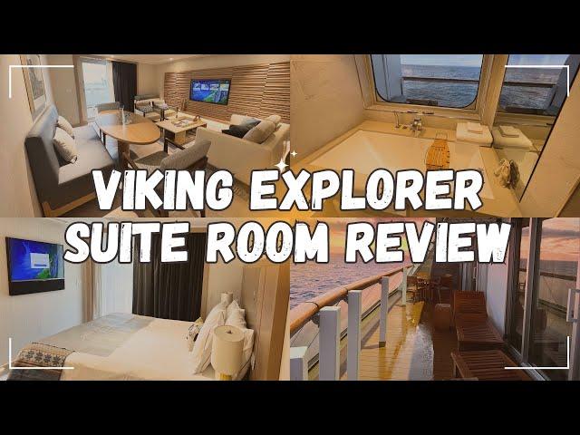 Viking Explorer Suite | Aft Room with LARGE Balcony | Viking Ocean Cruise Ship