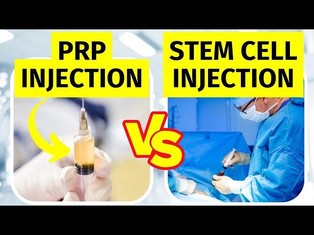 PRP Injection vs Stem Cell Therapy for Knee Arthritis