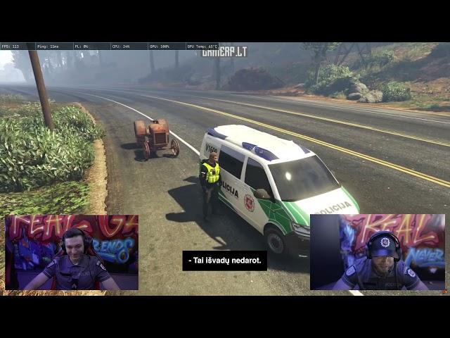 Pareigūnai žaidžia GTA