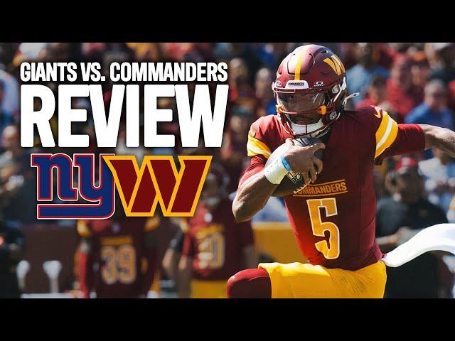 Giants at Commanders Week 2 Game Review | PFF