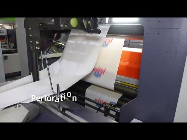 RKJD-350 V paper bag machine with four colors printing unit online