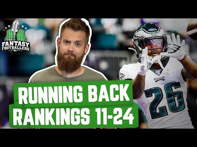 Fantasy Football 2020 - Early RB Rankings: 11-24 + Buy/Sell, Elastic Life - Ep. #874