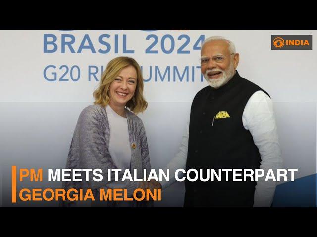 PM meets Italian counterpart Georgia Meloni | DD India