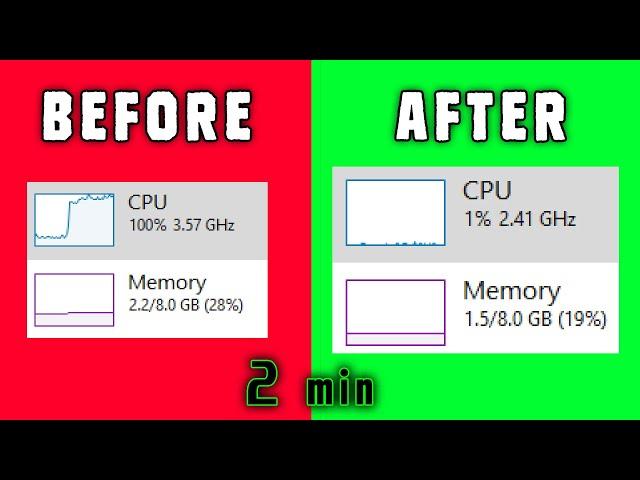 FIX 100% CPU usage | reduce CPU usage windows 10 | 100 CPU usage windows 10️