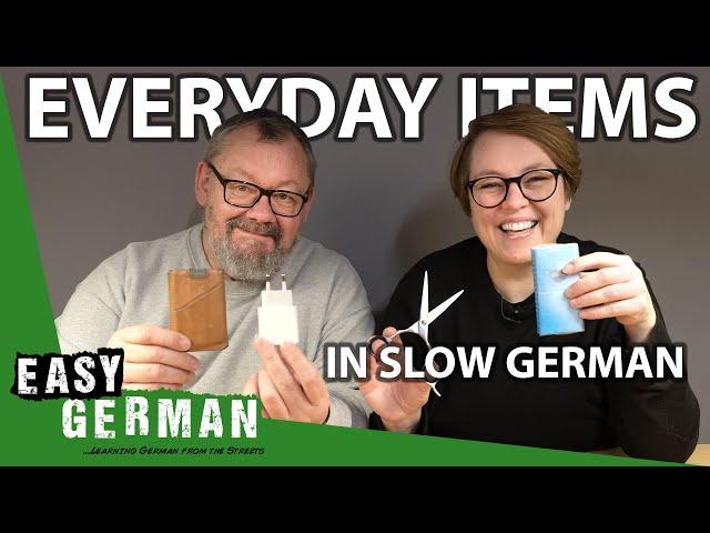 Top 50 Everyday Objects in Slow German | Super Easy German 244