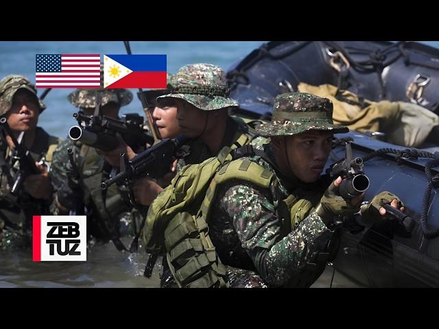 U.S & Philippine Marines in Amphibious Assault During Military Exercise