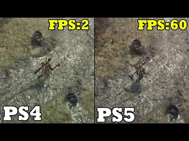 Diablo 4 PS4 vs. PS5 comparison | Loading times, graphics and FPS test