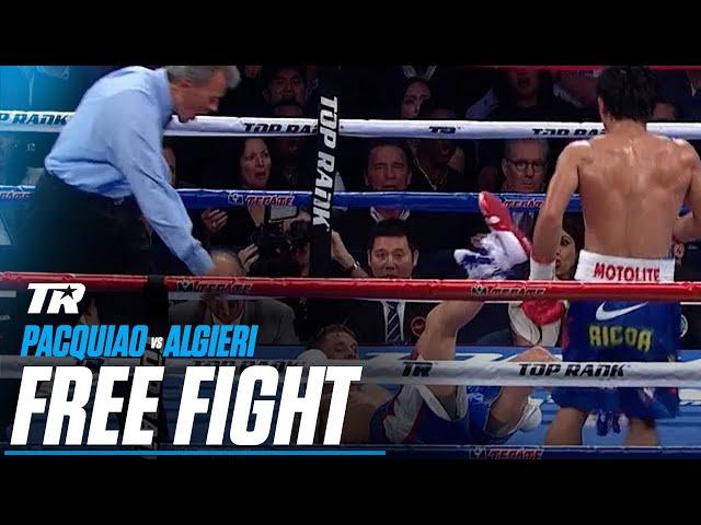 Manny Pacquiao Drops Algieri 6 Times in 1 Fight | Manny Pacquiao vs. Chris Algieri | FREE FIGHT