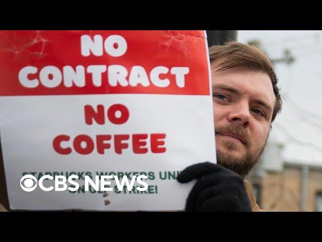 Starbucks workers on strike days before holidays