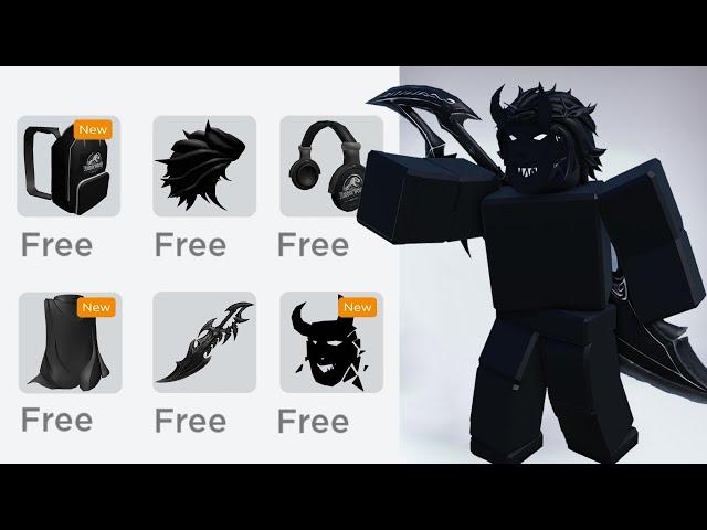 20 COOL BLACK FREE ITEMS IN ROBLOX 2024 