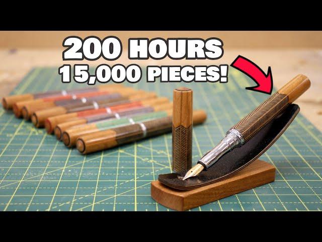 I spent 200 HOURS making 10 FOUNTAIN PENS! - Woodturning challenge