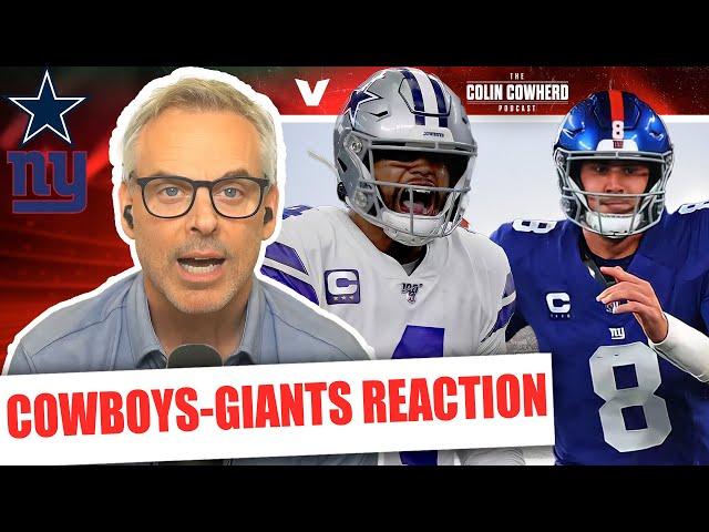 Cowboys-Giants Reaction: Dak Prescott beats Daniel Jones, New York needs new QB | Colin Cowherd NFL