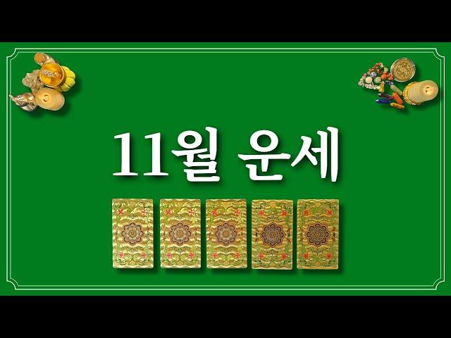 11월 운세⭐️(feat.11월에 있을 좋은 일)