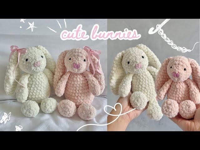 how to crochet a cute bunny | beginner-friendly tutorial with row counter app (no magic ring!)