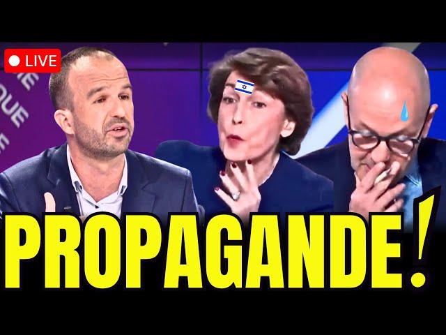 Manuel Bompard DÉMOLIT la propagande en direct – Les journalistes piégés sur Gaza !