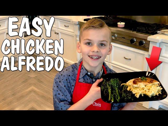 Best Chicken Fettuccine Alfredo Recipe || Family Fun Pack Cooking with Chris