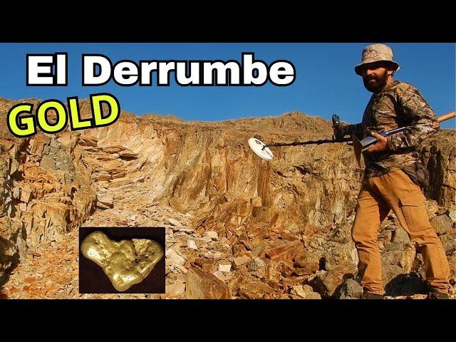 Encontrar EL ORO Grueso AQUI.#1 Zona Derrumbe.Fiebre del oro. I found high quality gold deposit.