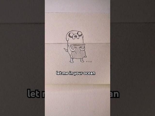Adventure time!  swim with jake#drawing #trend #art #arttrend #swim #letmeinyouroceanswim