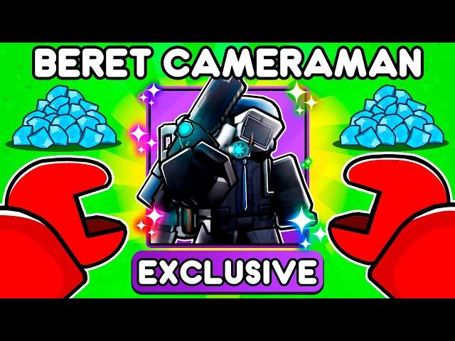 UNLOCKING BERET CAMERAMAN In Toilet Tower Defense