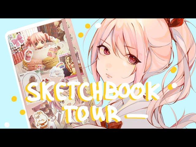 sketchbook tour || обзор на скетчбук || секай, к-поп, геншин