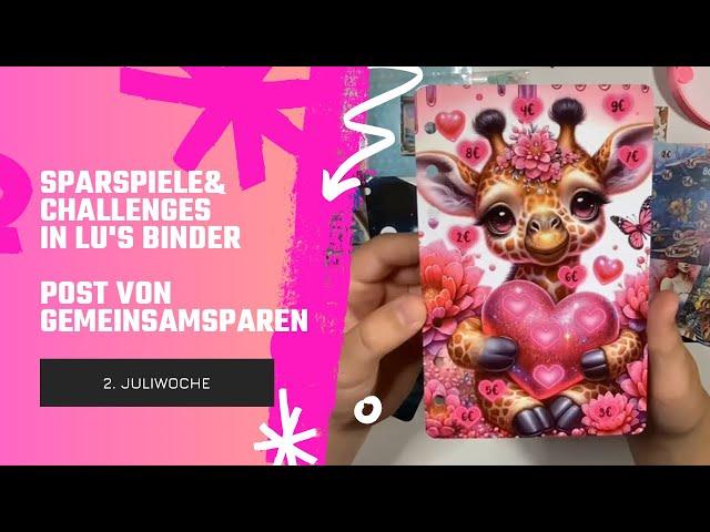 Sparspiele & Challenges | 2.Juliwoche | Happymail von @Gemeinsamsparen#umschlagmethode