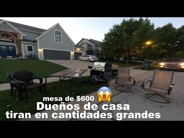  Mesa de $$600 y mas  / LO QUE TIRAN EN USA LOS MILLONARIOS / VENTA DE GARAGE EN USA/Cristian Con D