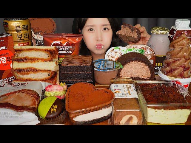 PREGNANT'S CHOCOLATE DESSERT KOREAN CONVENIENCE STORE ASMR EATING SOUNDS MUKBANG