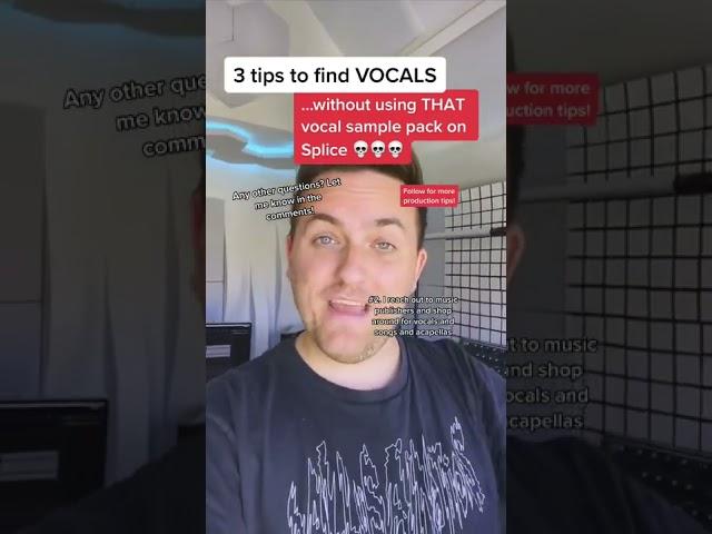 How to get vocals without using THAT vocal sample pack on Splice #edmproducer #producertips #newedm
