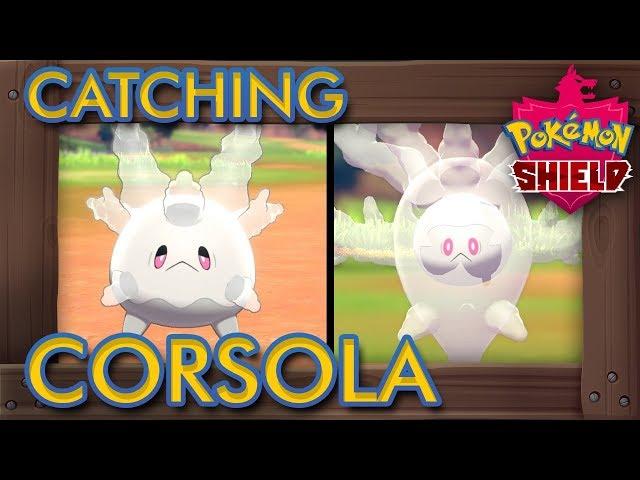 Pokémon Sword & Shield - How to Catch Corsola &  Evolve it into Cursola