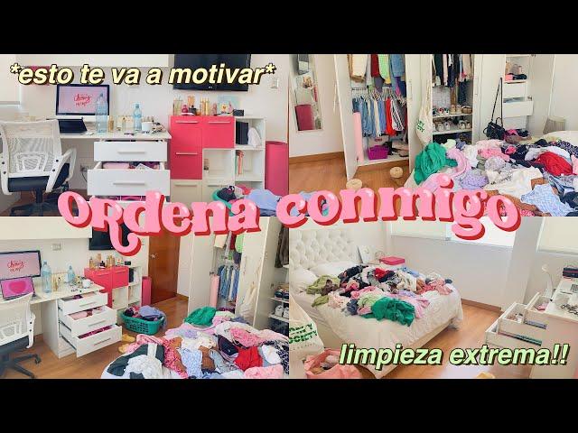 CÓMO LIMPIO Y ORDENO MI CUARTO *limpieza extrema* organiza conmigo!!