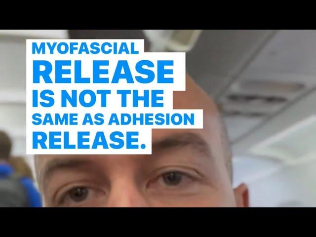 #myofascialrelease is NOT the same as adhesion release (especially if you want chronic pain relief)