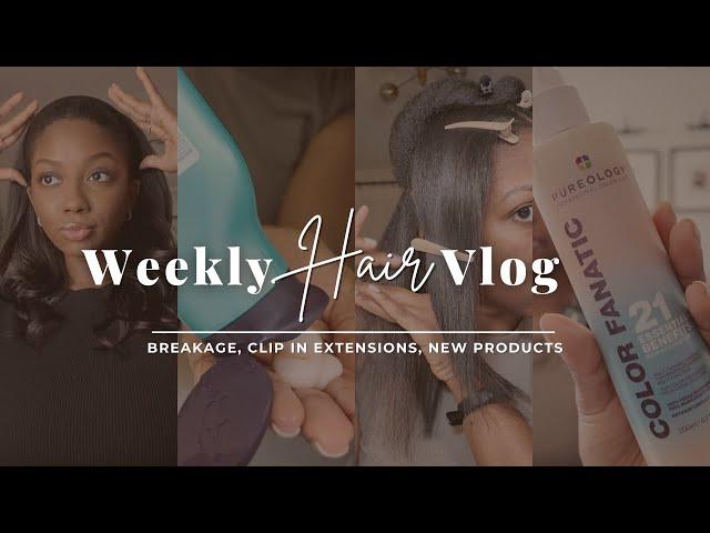 Weekly Hair Vlog | Breakage has entered the chat....| Niara Alexis