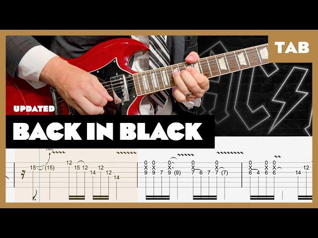 AC DC - Back in Black (remake) - Guitar Tab | Lesson | Cover | Tutorial