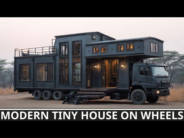 Modern Tiny House on Wheels | Luxury Living in Gray That Moves With You