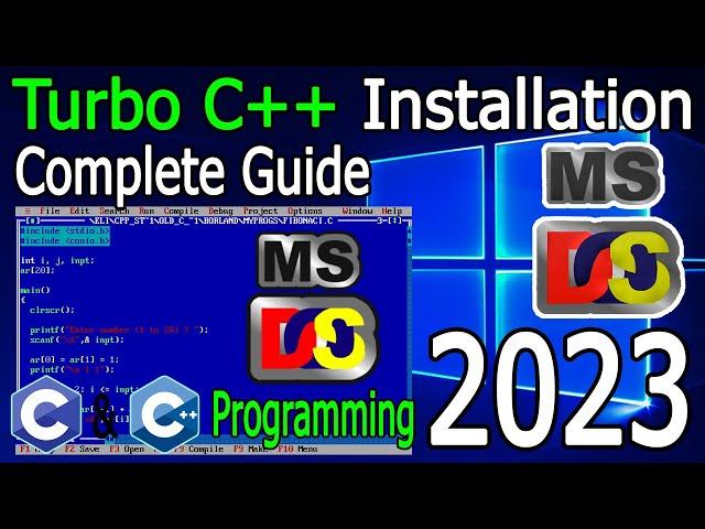 How to download and install Turbo C++ for C and C++ programming on Windows 10/11 [ 2023 Update ]