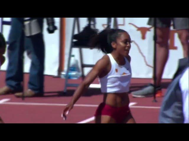 TEXAS RELAYS 2022 : BARNES (USC) WINS 100M SUB 11 WITH WIND AIDED FOR HER AND BAYLARK (ARKANSAS)