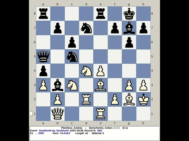 Pleshkov, Andrey vs Demchenko, Anton | Soukhumi Chess Open 2007, Georgia