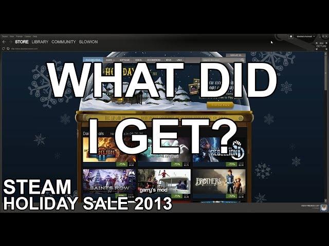 Steam Holiday Sale 2013 - Jerry Neutron's Sweet Pickups!!