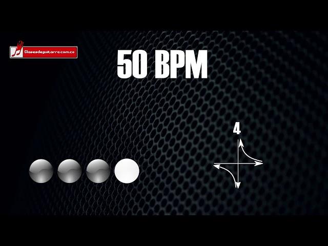 Base de batería en 4/4 a 50 BPM "drum loop" para practicar