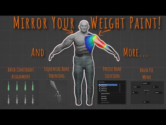 Weight Paint and Bones. A Blender Toolkit - Addon Presentation