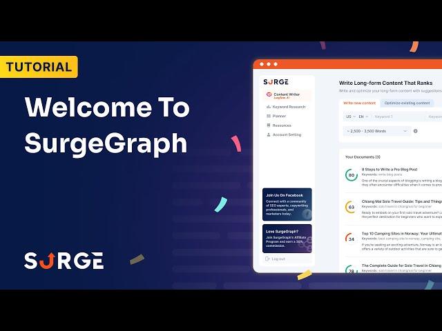 Welcome to SurgeGraph!