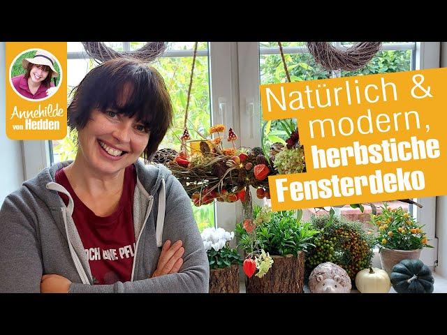 Herbstdeko für eure Fenster - natürliche oder moderne Fensterdekoration DIY