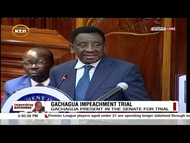 Gachagua impeachment trial:  Orengo's  statement